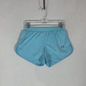 Champion Lined Activewear Shorts Womens Small Blue Workout Gym Run Casual Yoga